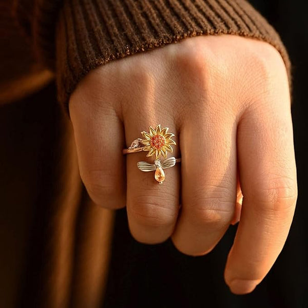 Sunflower Worry Ring