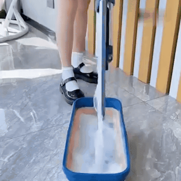 Magic Mop + Foldable Bucket | (5 FREE Microfibre Pads)