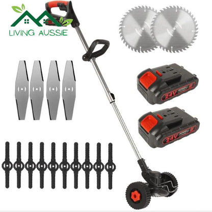 Electric Height Adjustable Weed Cutter + 2 FREE BATTERIES