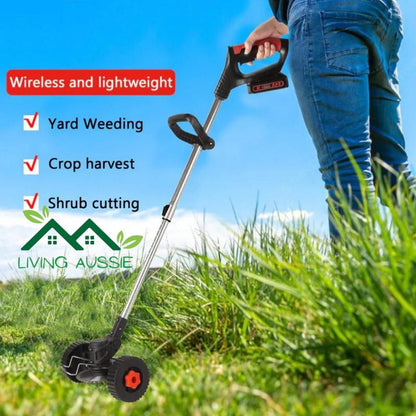 Electric Height Adjustable Weed Cutter + 2 FREE BATTERIES